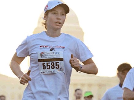 Anya will run in the Marine Corps Marathon on October 31 3